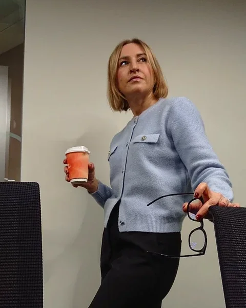 Pin-Striped Straight Trousers