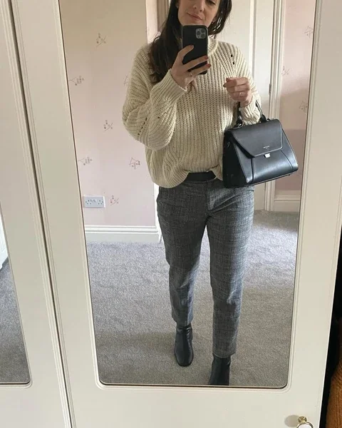 Structured Black Trousers