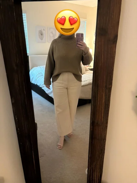 High-Waisted Cropped Wide-Leg Trousers for Winter Workwear