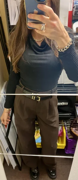 Cowl Neck Ribbed Crop Top with Layers