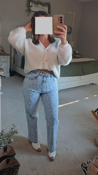 High-Waisted Boyfriend Jeans – Trendy Casual Pant