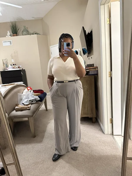 Comfortable – EVALESS Women’s High-Waisted Wide Leg Pant