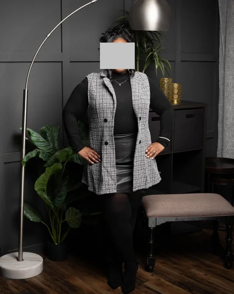 Plaid 2-Piece Workwear Set – Blazer & Skirt Outfit