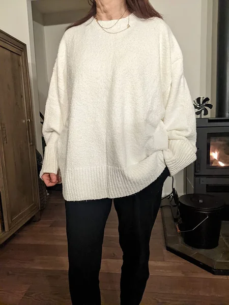 Cozy Oversized Chunky Sweater Winter Fashion Outfit