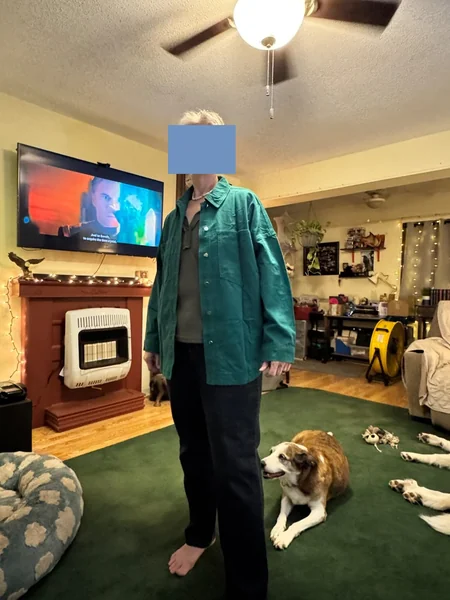 Oversized Denim Shirt Outfit for Women – Casual Fall Shacket Look