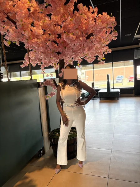 Chic Flared Denim Jumpsuit Outfit for Women