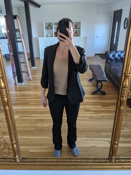 Ruched Sleeve Blazer – Perfect Business Casual Outfit