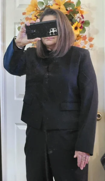 Classic Long-Sleeve Black Blazer for Work