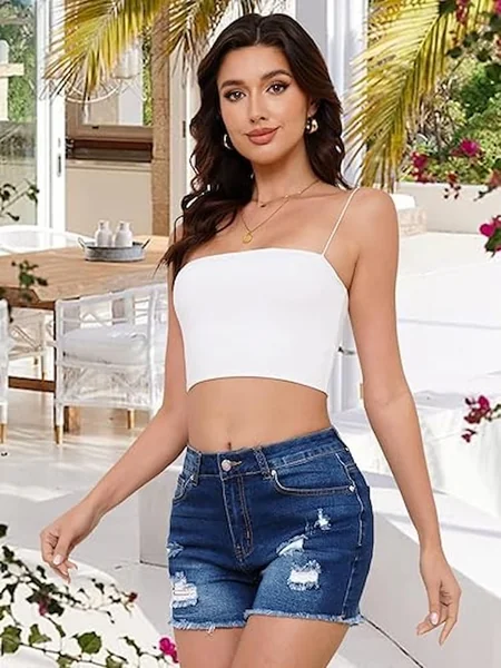 Cowboy-Inspired Denim Shorts