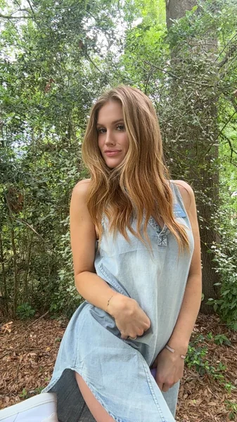 V-Neck Sleeveless Denim Jaens Mini Dress