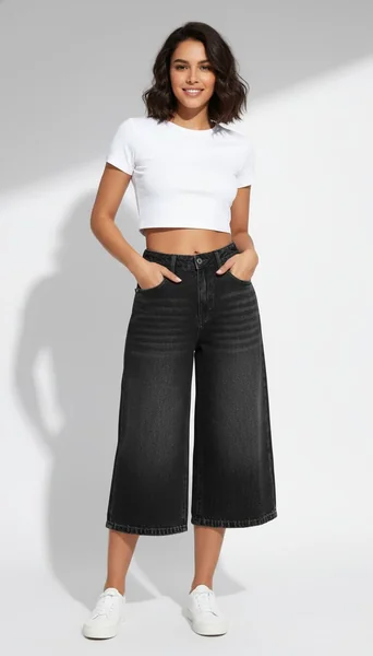 Baggy Knee-Length jeans Denim Shorts Outfit