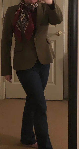Notched Lapel Work Blazer – Perfect Office Outfit
