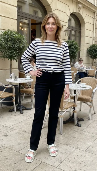 Relaxed Straight Jeans with Slimming Fit