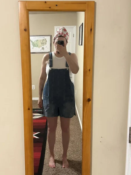 Jeans Overall Shorts Romper