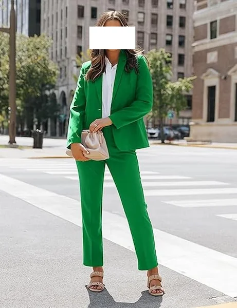 Two-Piece Blazer & Pants Set – Polished Office Outfit