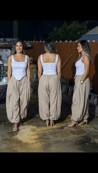 Denim Corset Crop Tank