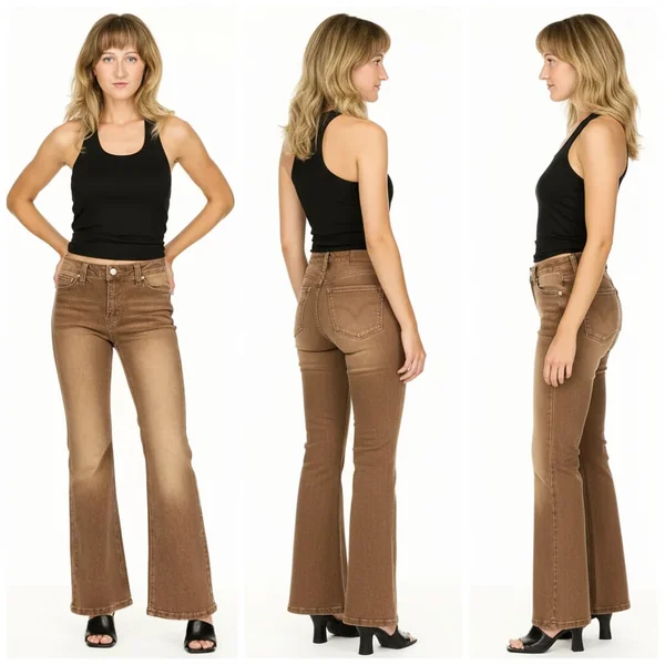 Retro Y2K High-Rise Flare Jeans