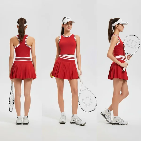 Tennis Pleated Skirt Set
