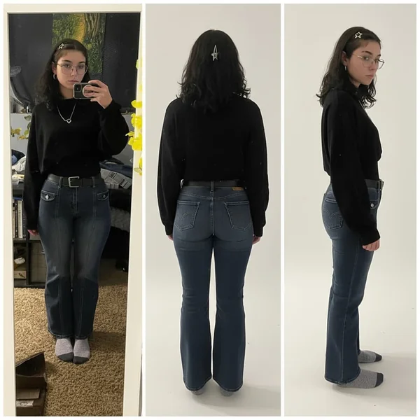 Y2K Flared Low Rise Bootcut Jeans