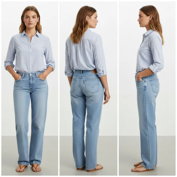 Relaxed Blue Baggy Jeans