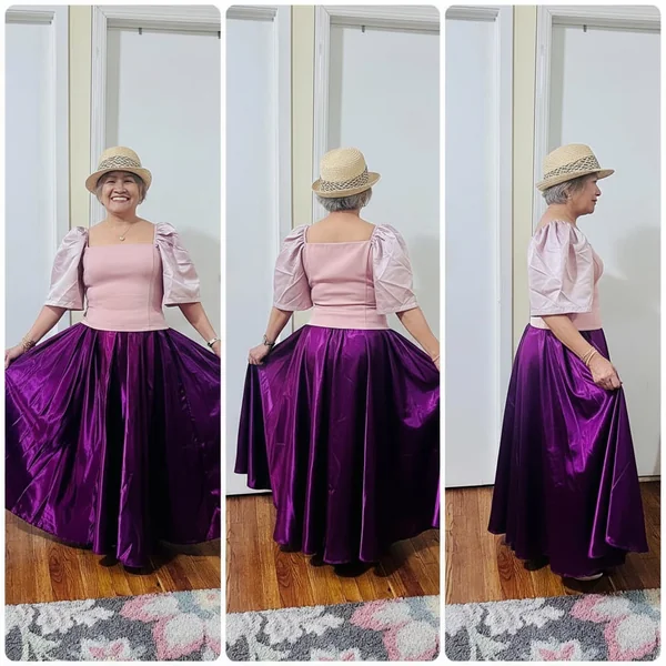 Flowing Satin Maxi Skirt
