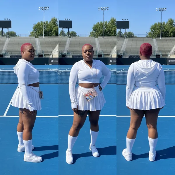 Pleated Tennis Set