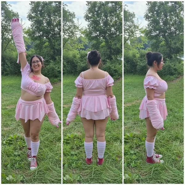 Ruched Asymmetrical Mini Skirt Look