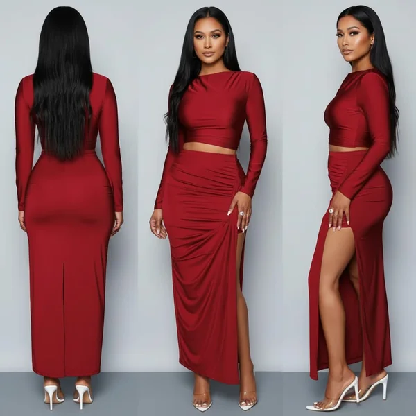 Statement Two-Piece Satin Set