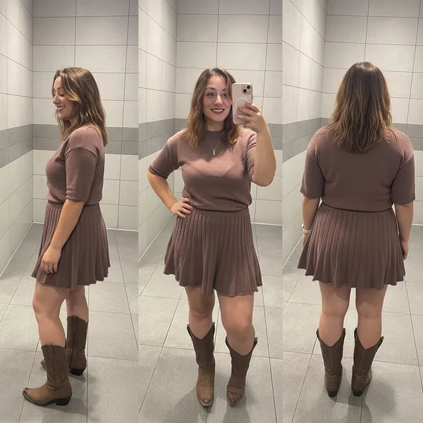 Pleated Skirt Co-Ord Set