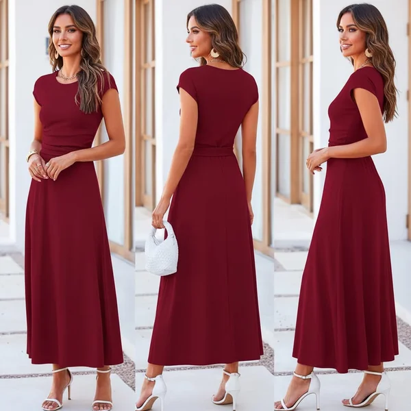 Red Midi Skirt Co-Ord Set