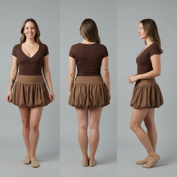Boho Bubble Mini Skirt Style