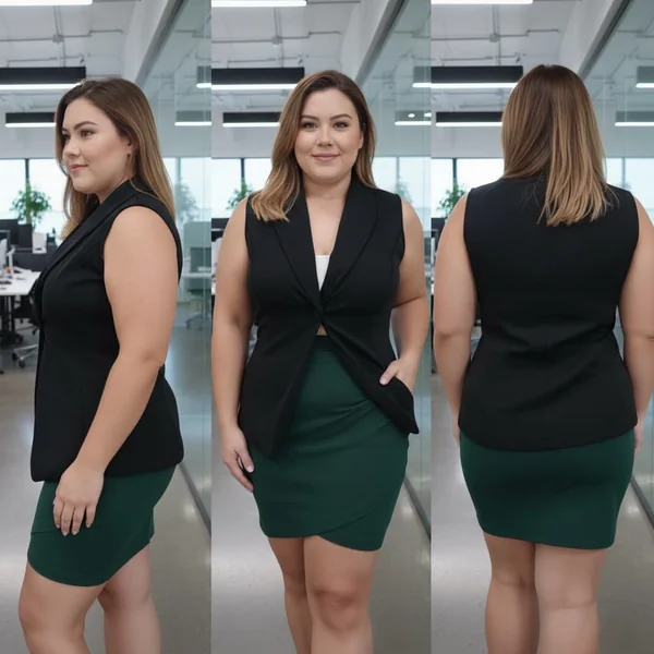 Ruched Tulip Hem Date Night Look