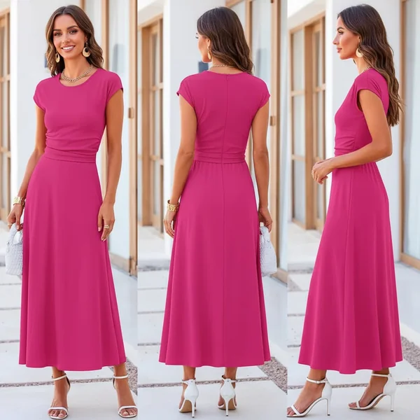 Pink Midi Skirt Set