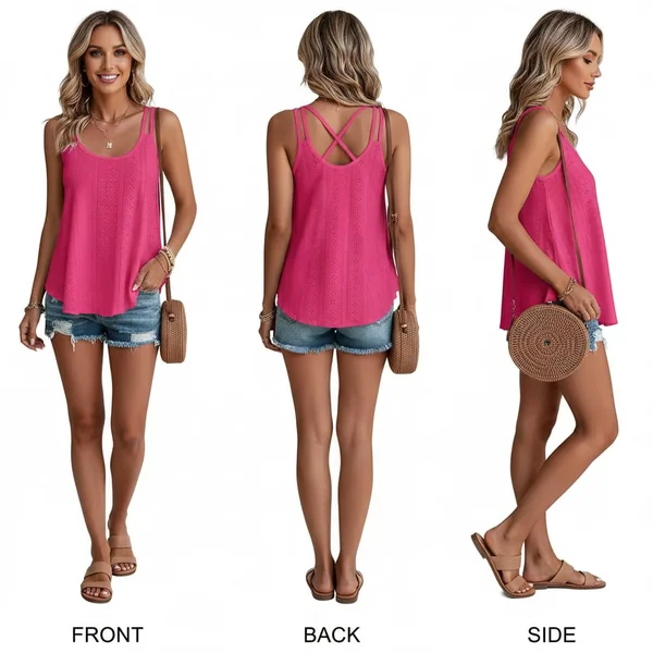 Scoop Neck Spaghetti Tank