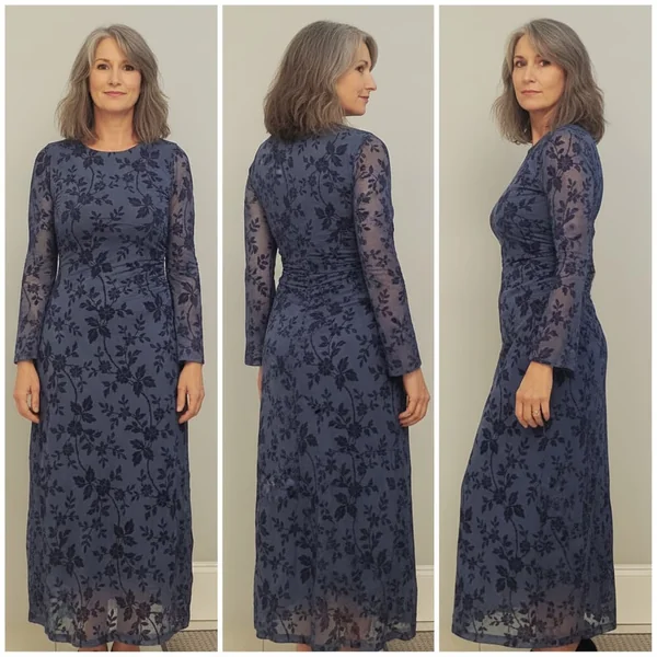 Floral Ruched Birthday Maxi Dress