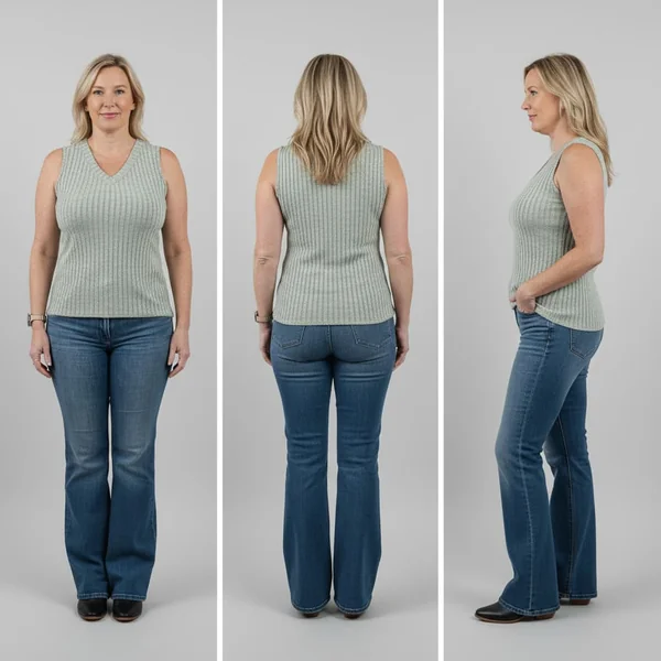 V Neck Loose Tank Top