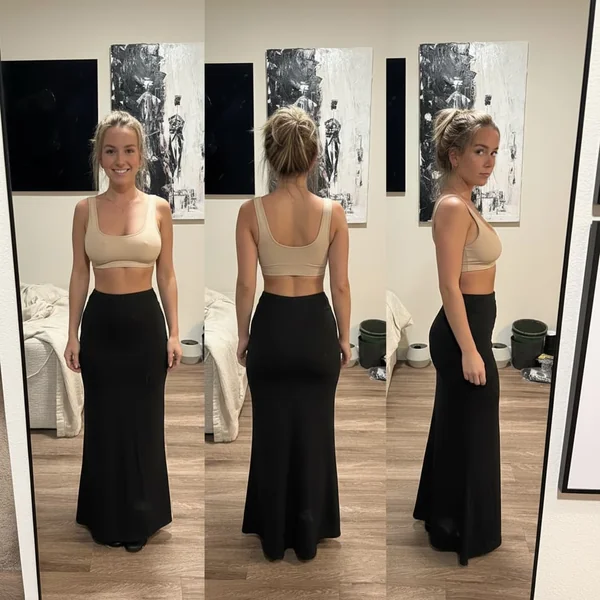 Black Bodycon Maxi Skirt Sleek Look