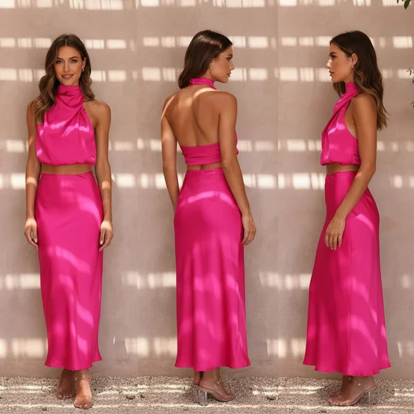 Satin Two-Piece Set