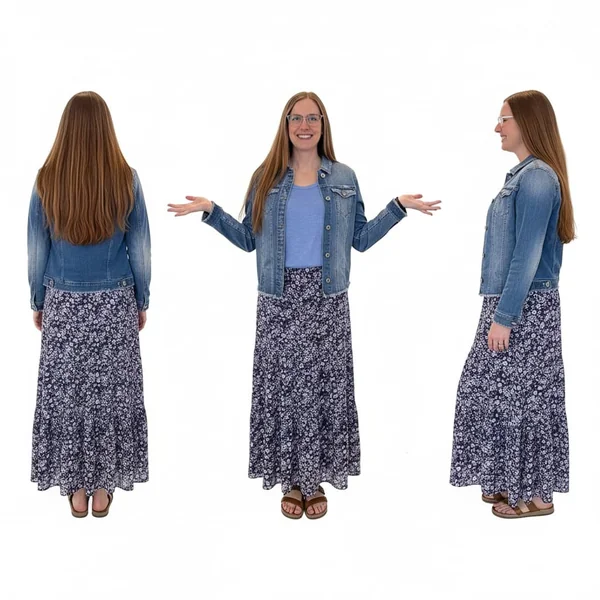 Floral Boho Maxi Skirt Look