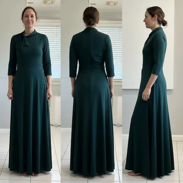Elegant Long Sleeve Maxi Dress