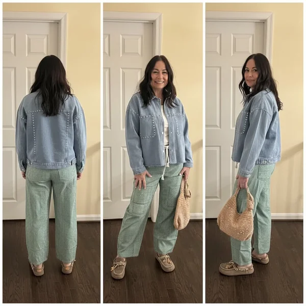 Low-Rise Horseshoe Barrel Jeans