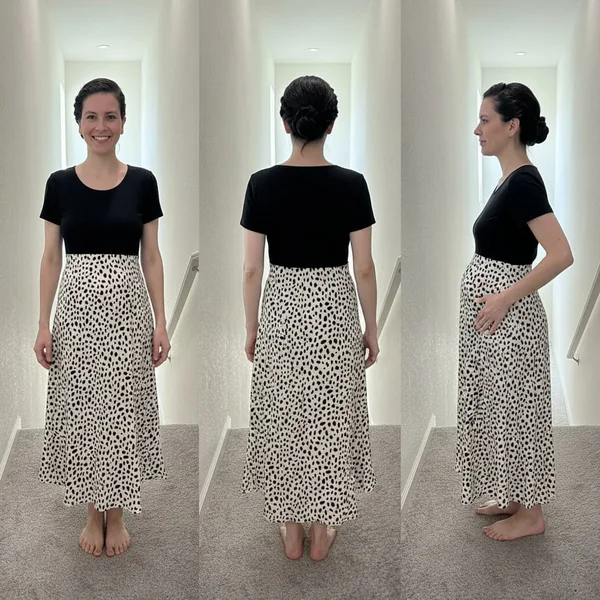 Leopard Satin Slik Statement Skirt