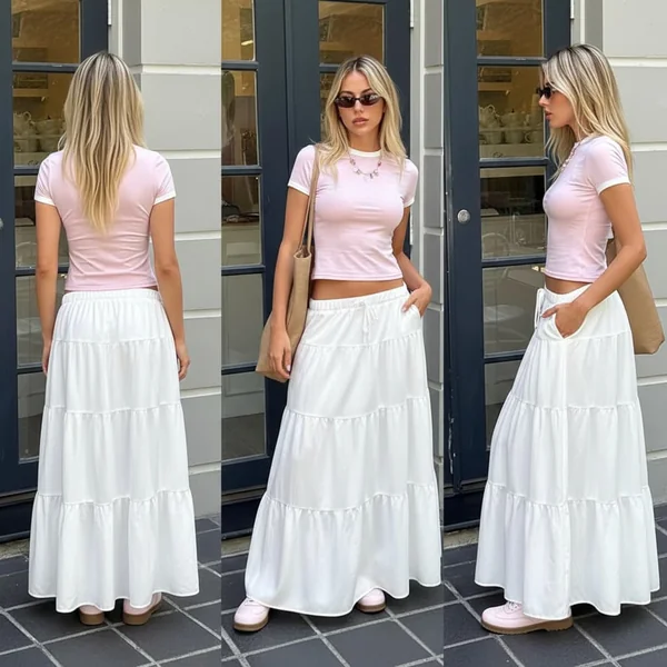 Boho Flowy Ruffle Maxi Look