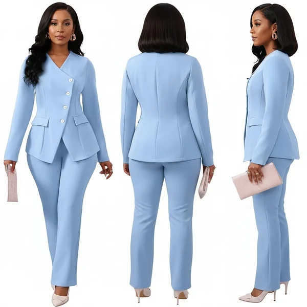 Classic Blue Blazer Suit