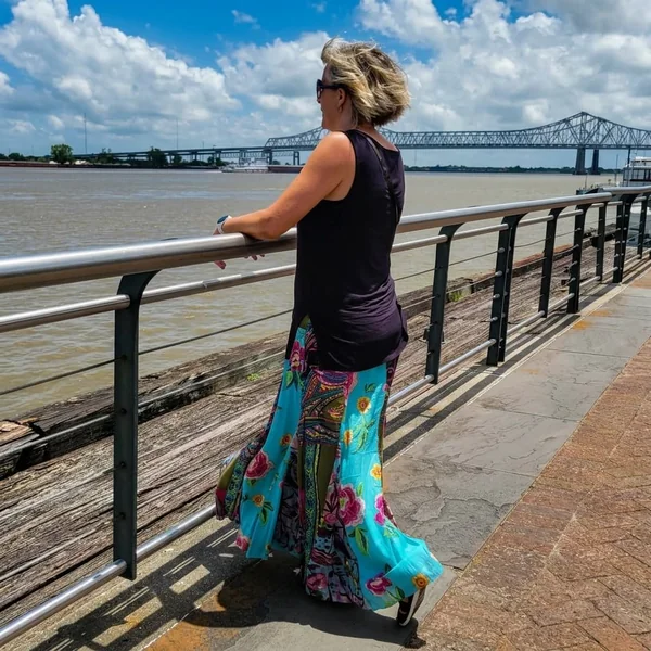 Bohemian Floral Maxi Skirt and Longline Tank