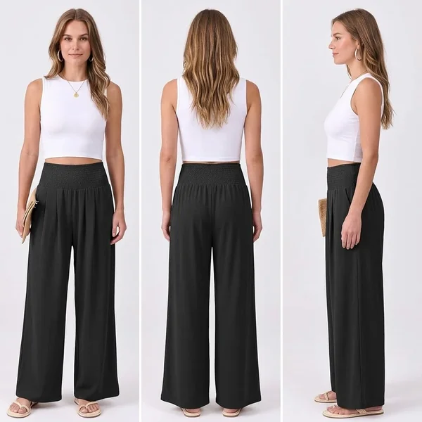 Flowy High-Waist Palazzo Pants