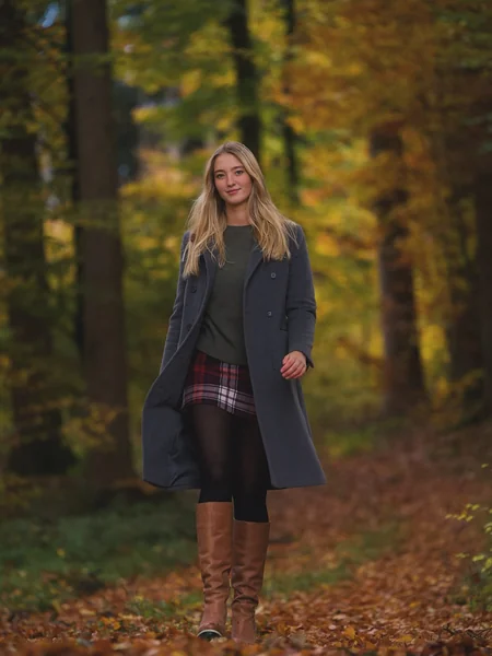 Autumn Plaid Skirt Layered Look