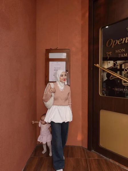 Blush Cardigan With Bubble Hem Mini Look