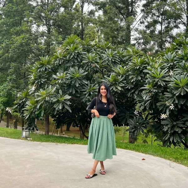 Pleated Sage Green Midi Skirt