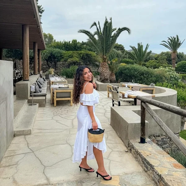 Asymmetrical Ruffled White Skirt Set